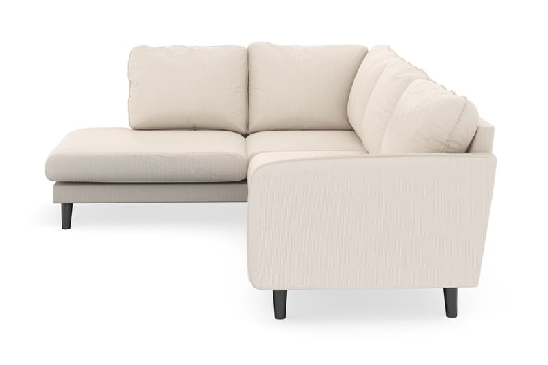 Trend Lyx 4-seters Venstrevendt L-formet Sjeselongsofa i Manchester - Beige - Møbler - Sofaer - Sofa med sjeselong
