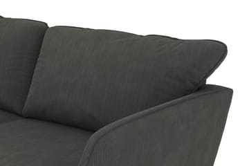 Trend Lyx 4-seters Venstrevendt L-formet Sjeselongsofa i Manchester - Mørk grå - Møbler - Sofaer - Sofa med sjeselong