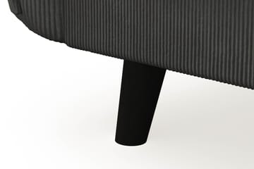 Trend Lyx 4-seters Venstrevendt L-formet Sjeselongsofa i Manchester - Mørk grå - Møbler - Sofaer - Sofa med sjeselong