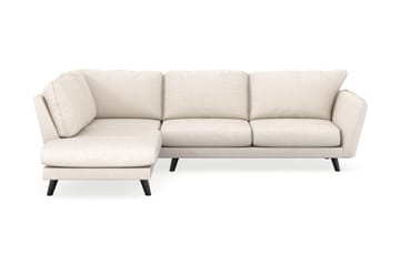 Trend Lyx 4-seters Venstrevendt L-formet Sjeselongsofa i Stoff - Beige - Møbler - Sofaer - Sofa med sjeselong