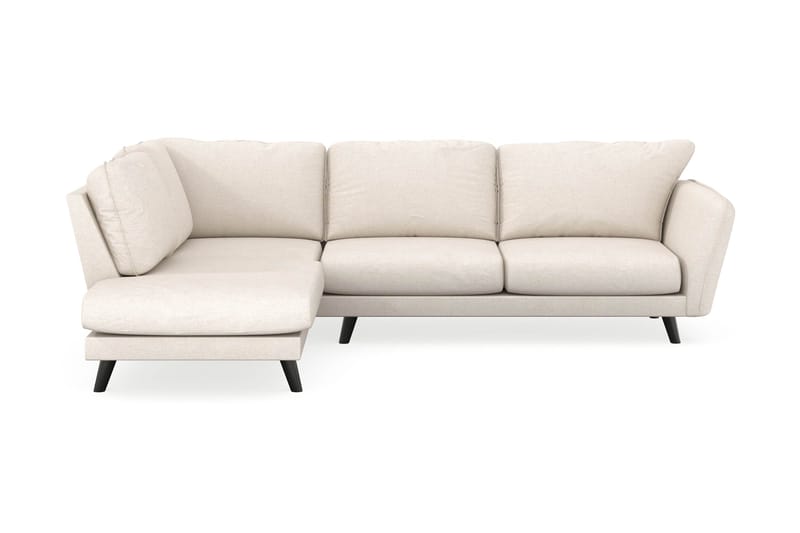 Trend Lyx 4-seters Venstrevendt L-formet Sjeselongsofa i Stoff - Beige - Møbler - Sofaer - Sofa med sjeselong