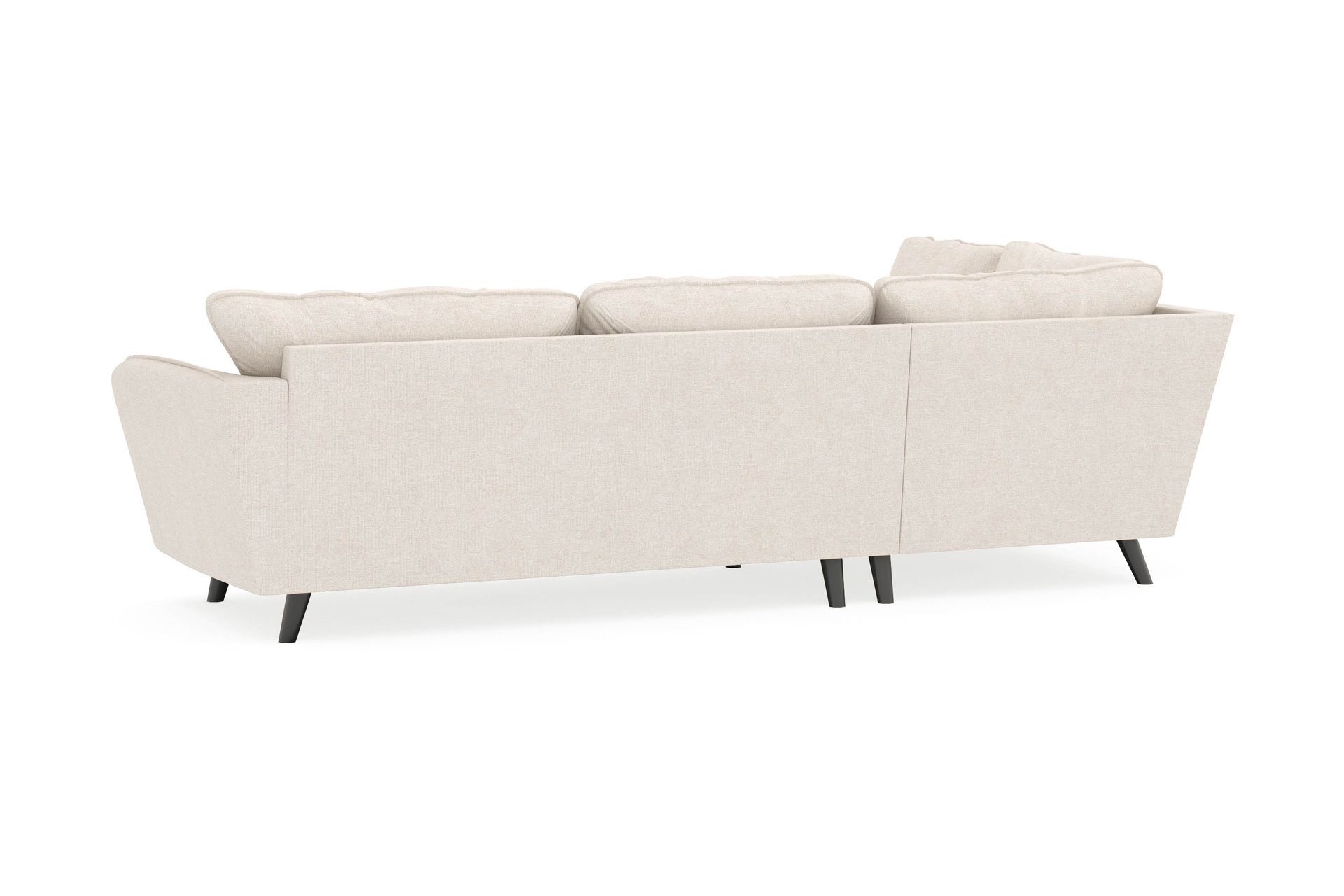 Trend Lyx 4-seters Venstrevendt L-formet Sjeselongsofa i Stoff - Beige - Møbler - Sofaer - Sofa med sjeselong