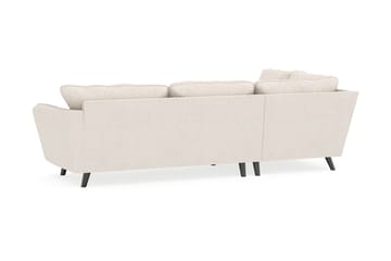 Trend Lyx 4-seters Venstrevendt L-formet Sjeselongsofa i Stoff - Beige - Møbler - Sofaer - Sofa med sjeselong