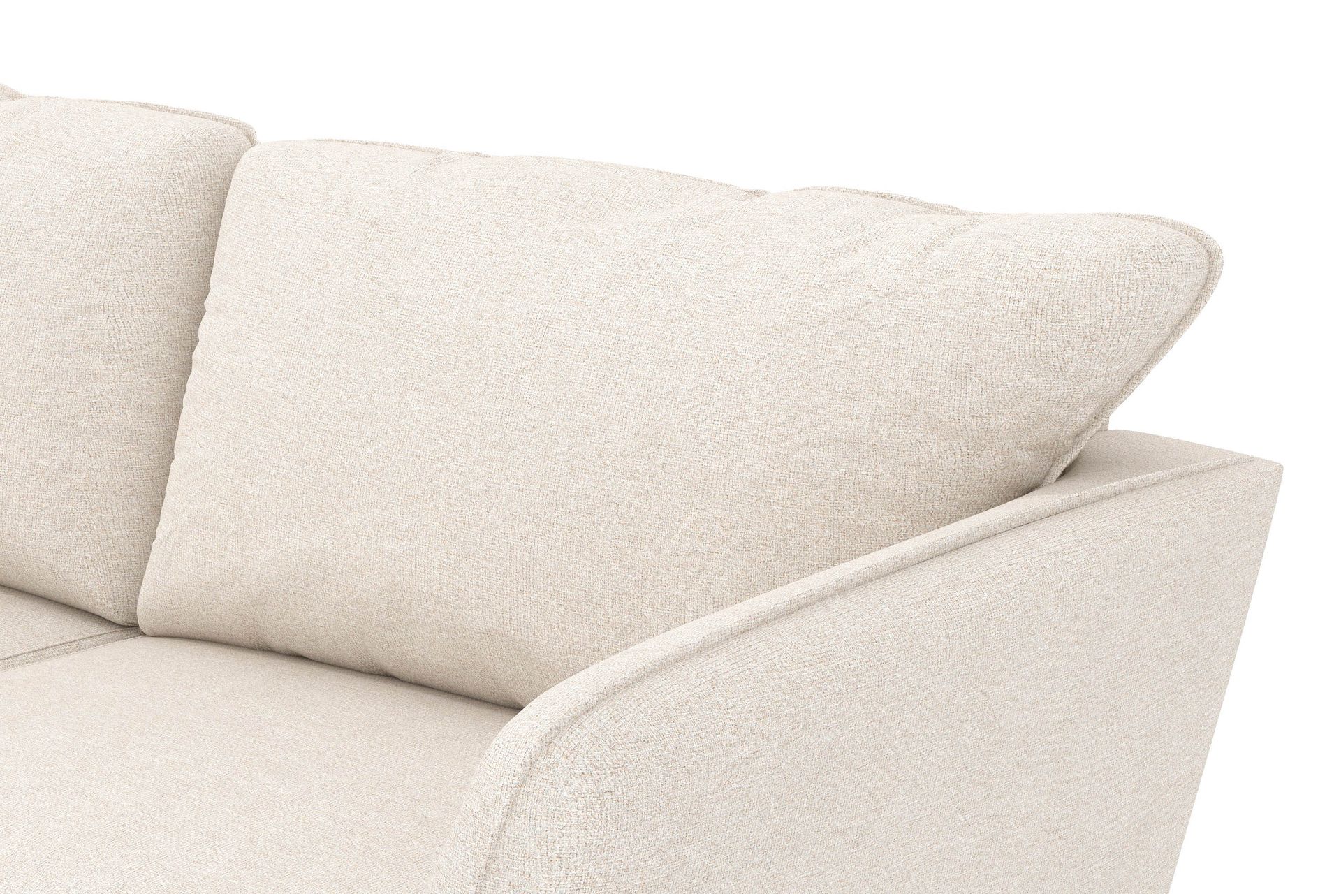 Trend Lyx 4-seters Venstrevendt L-formet Sjeselongsofa i Stoff - Beige - Møbler - Sofaer - Sofa med sjeselong