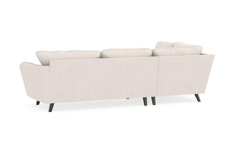 Trend Lyx 4-seters Venstrevendt L-formet Sjeselongsofa i Stoff - Beige - Møbler - Sofaer - Sofa med sjeselong - 4 seters sofa med divan