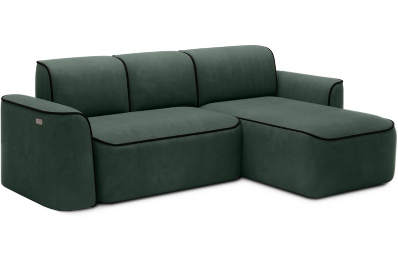 Ume 4-seter Sofa med Sjeselong - Grønn - Møbler - Sofaer - Sofa med sjeselong - 4 seters sofa med divan