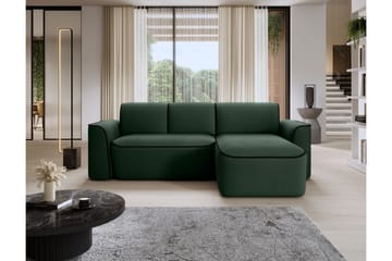 Ume 4-seter Sofa med Sjeselong - Grønn - Møbler - Sofaer - Sofa med sjeselong - 4 seters sofa med divan