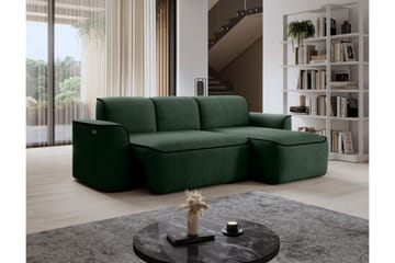Ume 4-seter Sofa med Sjeselong - Grønn - Møbler - Sofaer - Sofa med sjeselong - 4 seters sofa med divan