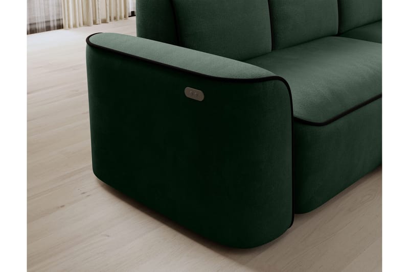 Ume 4-seter Sofa med Sjeselong - Grønn - Møbler - Sofaer - Sofa med sjeselong - 4 seters sofa med divan