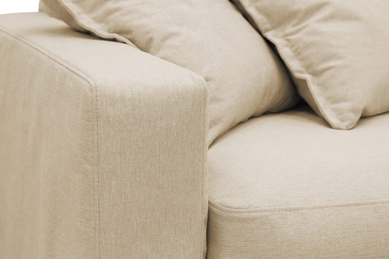 Valencia Ekstra dyp 4-seters sofa med sjeselong høyre - Beige - Møbler - Sofaer - Sofa med sjeselong - 4 seters sofa med divan