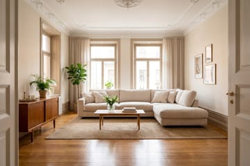 Valencia Ekstra Dyp 4-seters sofa med Sjeselong Høyre - Offwhite - Møbler - Sofaer - Sofa med sjeselong - 4 seters sofa med divan