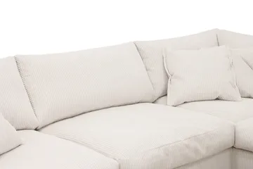 Valencia Ekstra Dyp 4-seters sofa med Sjeselong Høyre - Offwhite - Møbler - Sofaer - Sofa med sjeselong - 4 seters sofa med divan