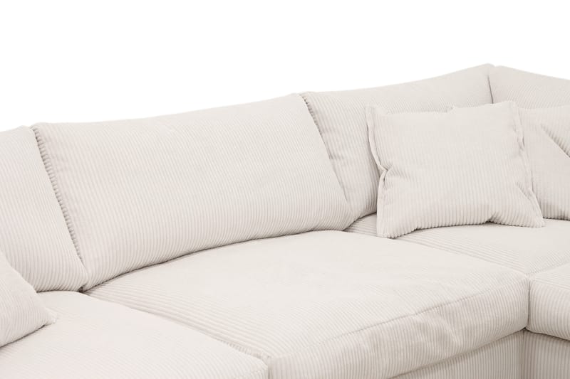 Valencia Ekstra Dyp 4-seters sofa med Sjeselong Høyre - Offwhite - Møbler - Sofaer - Sofa med sjeselong - 4 seters sofa med divan