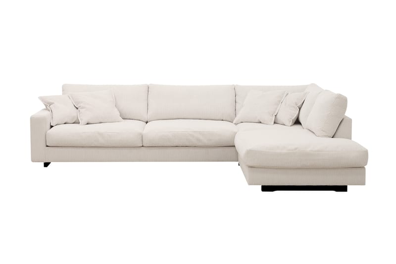 Valencia Ekstra Dyp 4-seters sofa med Sjeselong Høyre, Offwhite