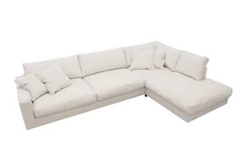 Valencia Ekstra Dyp 4-seters sofa med Sjeselong Høyre - Offwhite - Møbler - Sofaer - Sofa med sjeselong - 4 seters sofa med divan