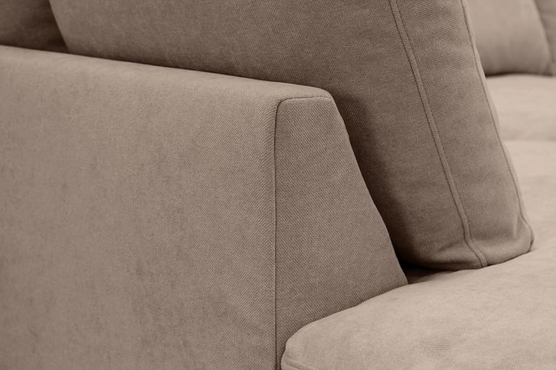 Valencia Ekstra dyp 4-seters sofa med sjeselong venstre - Mørkebrun - Møbler - Sofaer - Sofa med sjeselong - 4 seters sofa med divan