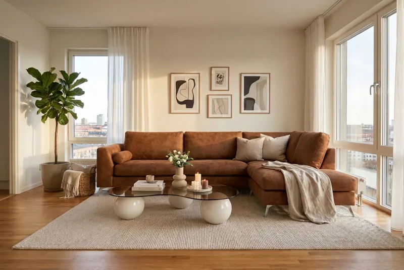 4-sits Soffa med Schäslong Scandinavian Choice Preston 24 Höger Krom - Møbler - Sofaer - Sofa med sjeselong