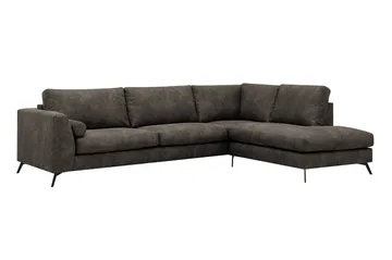 4-sits Soffa med Schäslong Scandinavian Choice Preston 96 Höger Svart - Møbler - Sofaer - Sofa med sjeselong