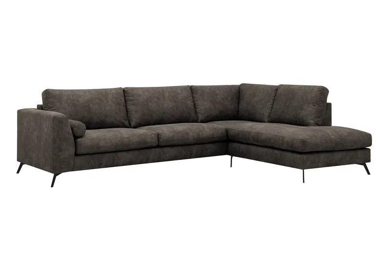 4-sits Soffa med Schäslong Scandinavian Choice Preston 96 Höger Svart - Møbler - Sofaer - Sofa med sjeselong