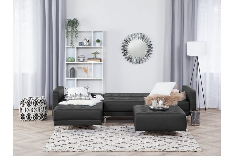Aberdeen Hjørnesofa 267 cm - Svart - Møbler - Sofaer - Sofa med sjeselong