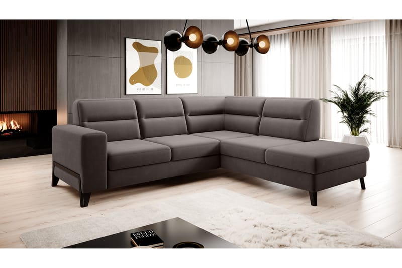 Anglika Sofa m. Sjeselong 4-seters - Beige - Møbler - Sofaer - Sofa med sjeselong