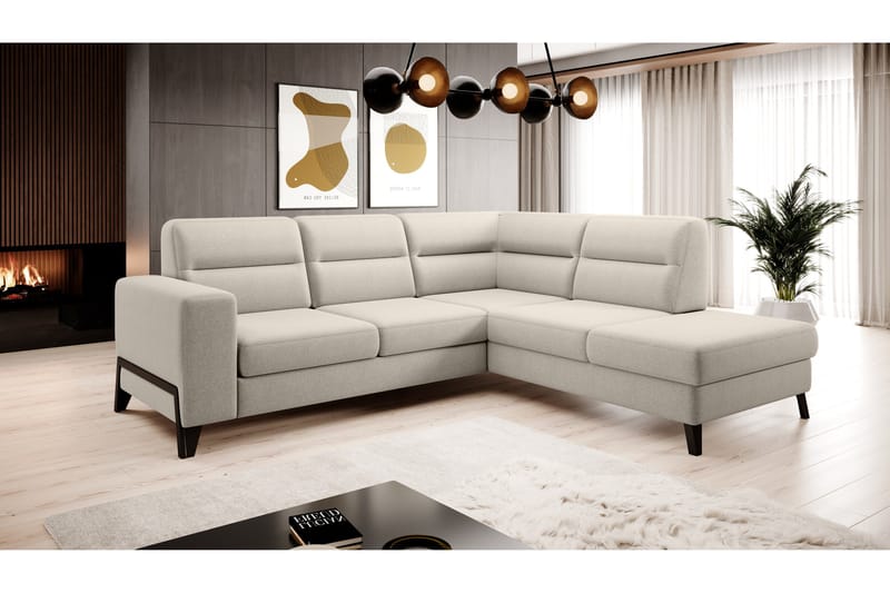 Anglika Sofa m. Sjeselong 4-seters - Beige - Møbler - Sofaer - Sofa med sjeselong