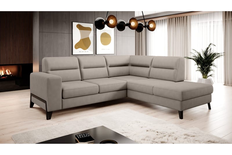 Anglika Sofa m. Sjeselong 4-seters - Beige - Møbler - Sofaer - Sofa med sjeselong