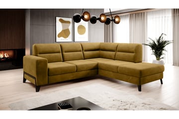 Anglika Sofa m. Sjeselong 4-seters - Gul - Møbler - Sofaer - Sofa med sjeselong