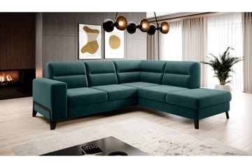 Anglika Sofa m. Sjeselong 4-seters - Turkis - Møbler - Sofaer - Sofa med sjeselong