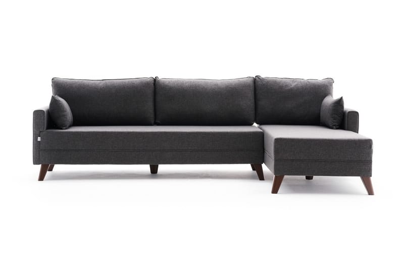 Antigua Divansofa Høyre - Antrasitt/Brun - Møbler - Sofaer - Sofa med sjeselong