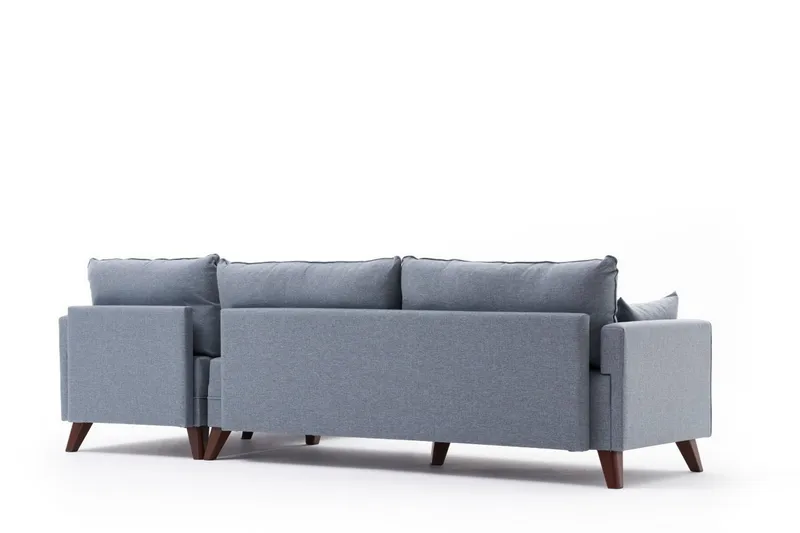 Antigua Divansofa Høyre - Blå/Brun - Møbler - Sofaer - Sofa med sjeselong