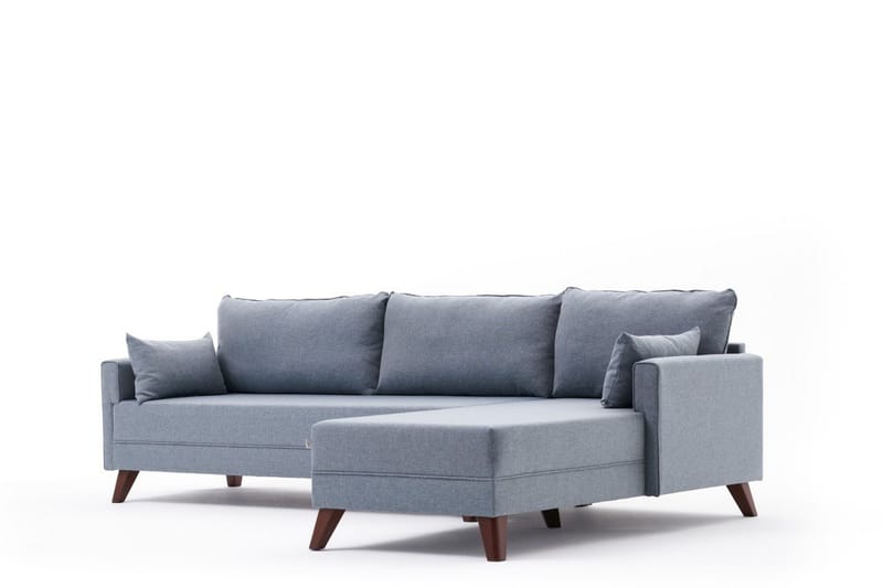Antigua Divansofa Høyre - Blå/Brun - Møbler - Sofaer - Sofa med sjeselong