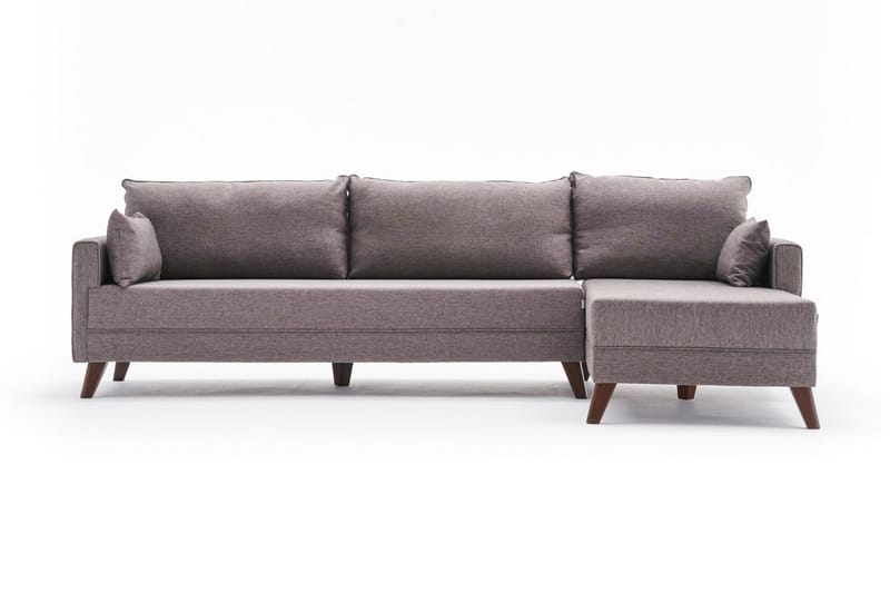 Antigua Divansofa Høyre - Brun - Møbler - Sofaer - Sofa med sjeselong