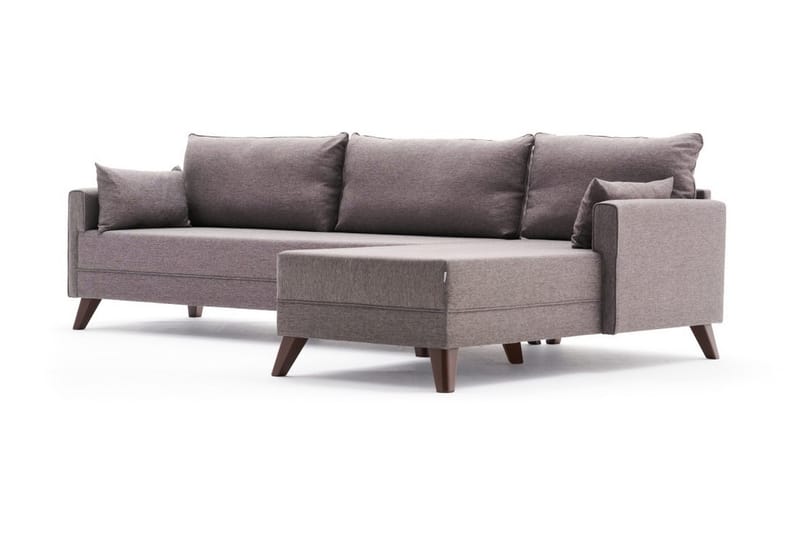 Antigua Divansofa Høyre - Brun - Møbler - Sofaer - Sofa med sjeselong