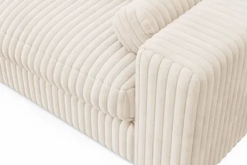 Arken Lyx 3-seter Vendbar L-formet Dyp Divansofa i Manchester - Beige - Møbler - Sofaer - Sofa med sjeselong