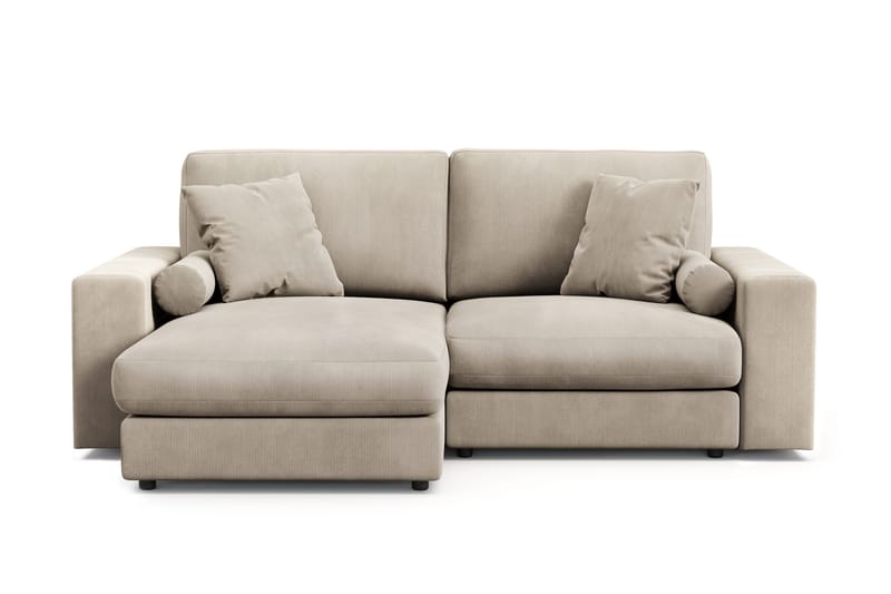 Arken Lyx 3-seter Vendbar L-formet Dyp Divansofa i Manchester - Greige - Møbler - Sofaer - Sofa med sjeselong