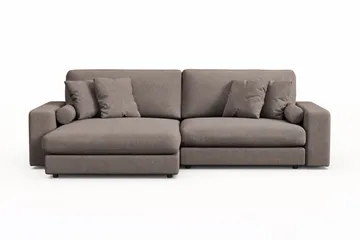 Arken Lyx 4-seter Vendbar L-formet Dyp Divansofa i stoff