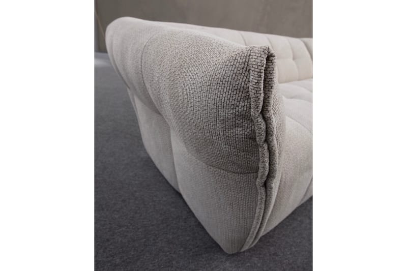 Azzo 4-seters Sofa med Divan - Hvit - Møbler - Sofaer - Sofa med sjeselong