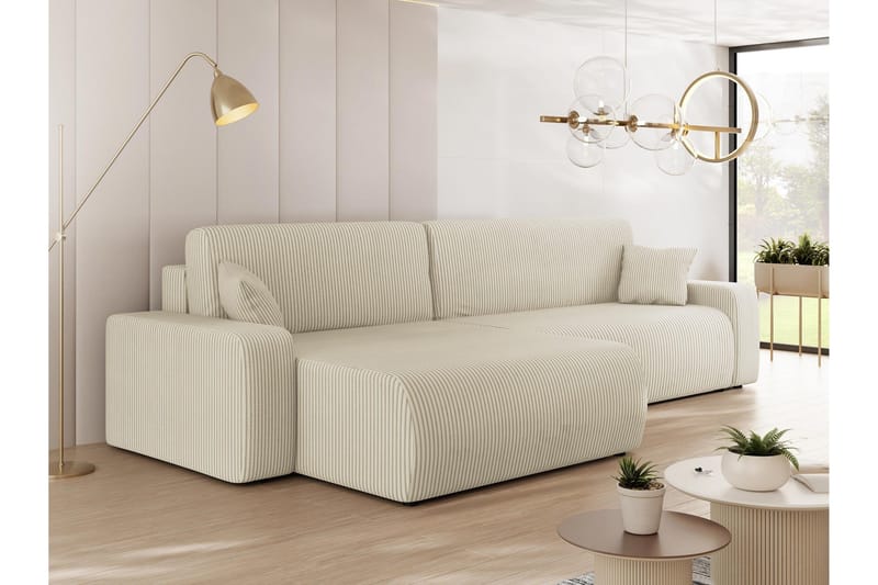 Barile Sofa med Divan 3-seter - Beige - Møbler - Sofaer - Sofa med sjeselong