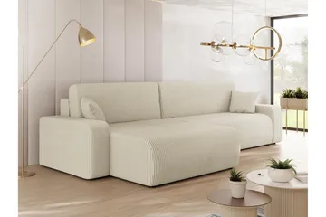 Barile Sofa med Divan 3-seter - Beige - Møbler - Sofaer - Sofa med sjeselong