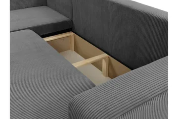 Barile Sofa med Divan 3-seter - Grå - Møbler - Sofaer - Sofa med sjeselong