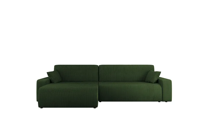 Barile Sofa med Divan 3-seter, Grønn