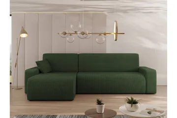 Barile Sofa med Divan 3-seter - Grønn - Møbler - Sofaer - Sofa med sjeselong