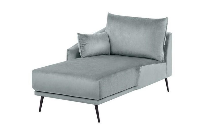 Bartelme Hjørnesofa Høyre med LED-Belysning Fløyel - Grå - Møbler - Sofaer - Sofa med sjeselong