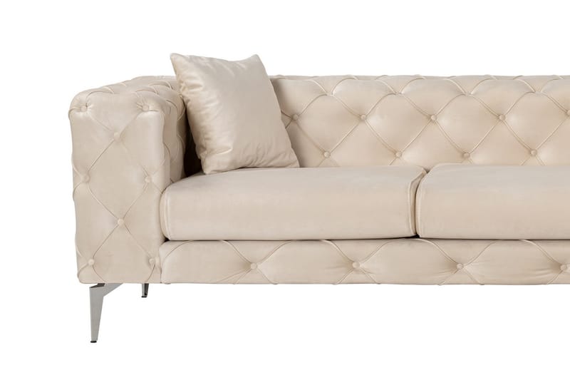 Beachport 3-seters Sofa med Høyre Sjeselong - Beige - Møbler - Sofaer - Sofa med sjeselong