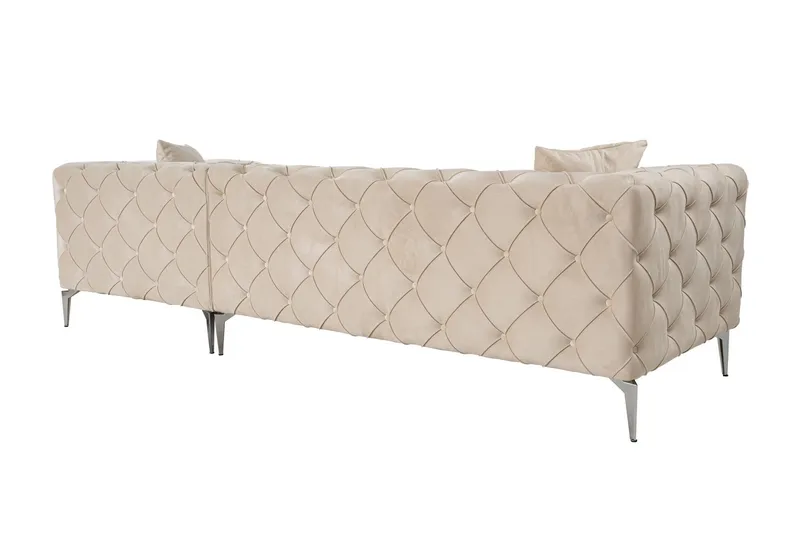 Beachport 3-seters Sofa med Venstre Sjeselong - Beige - Møbler - Sofaer - Sofa med sjeselong