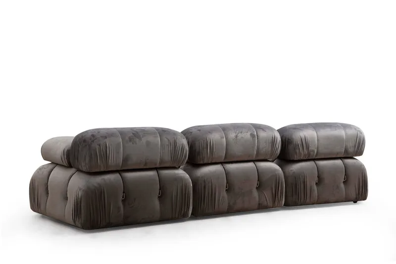 Belgin Boblende Divansofa 3-seter 288 cm - Grå - Møbler - Sofaer - Sofa 3 seter