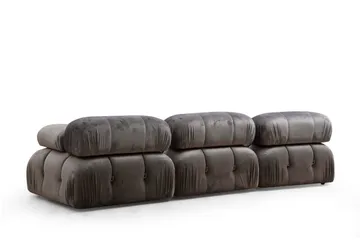 Belgin Boblende Divansofa 3-seter 288 cm - Grå - Møbler - Sofaer - Modulsofaer - Komplett modulsofa