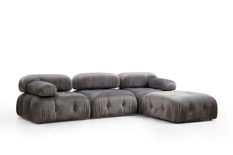 Belgin Boblende Divansofa 3-seter 288 cm - Grå - Møbler - Sofaer - Sofa 3 seter