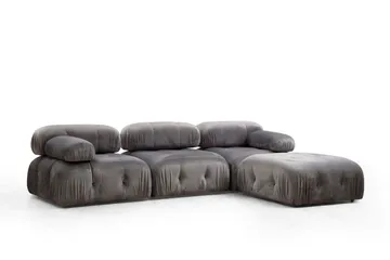 Belgin Boblende Divansofa 3-seter 288 cm - Grå - Møbler - Sofaer - Modulsofaer - Komplett modulsofa